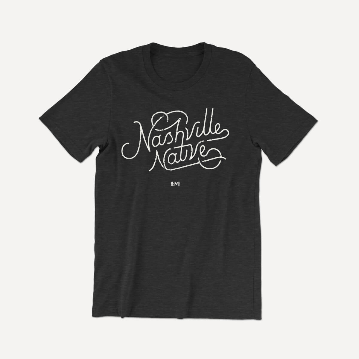 Nashville Native T-shirt in Heather black