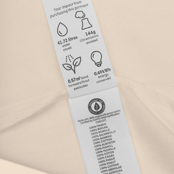 tag detail 2 of the Tenn Badge baby onesie