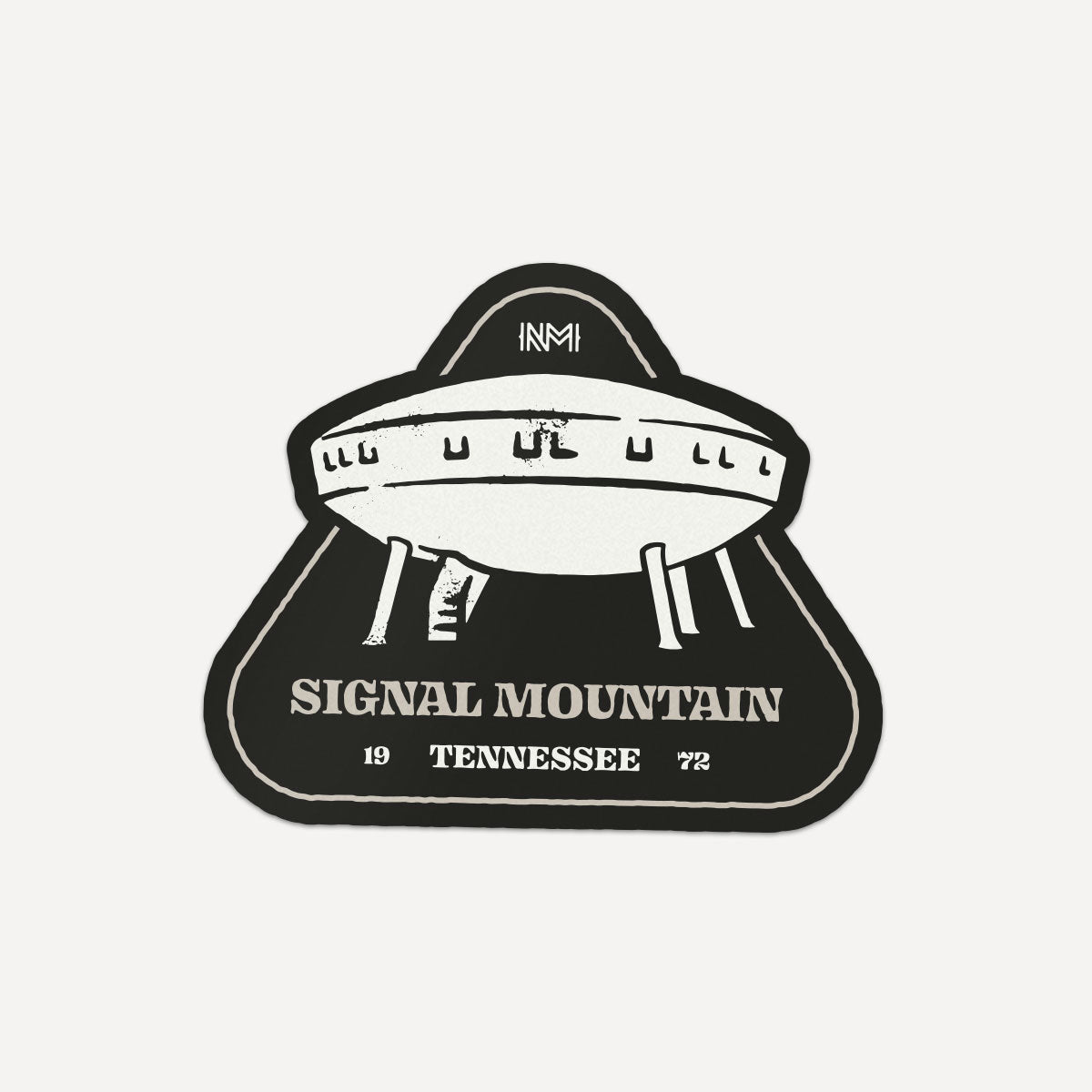Signal Mtn. Spaceship House Sticker 2